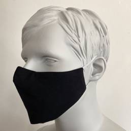 Breathing Mask With Nose Bridge - Black